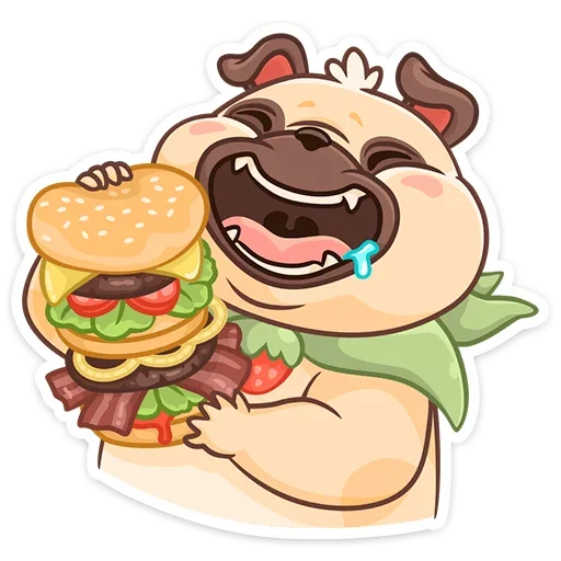 🍔 Стикер «Падди» для Telegram