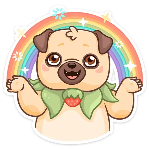 🌈 Стикер «Падди» для Telegram