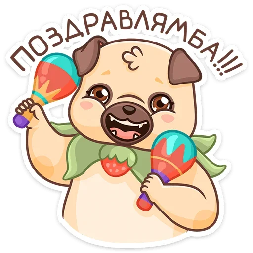 🥳 Стикер «Падди» для Telegram