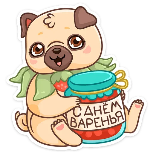 🥳 Стикер «Падди» для Telegram