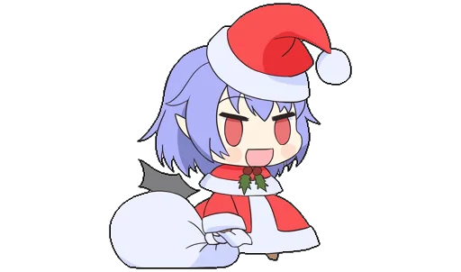 🎄 Стикер «Touhou Padoru Chibi Characters» для Telegram