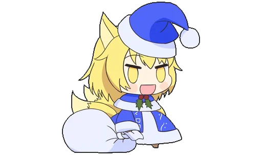 🎄 Стикер «Touhou Padoru Chibi Characters» для Telegram