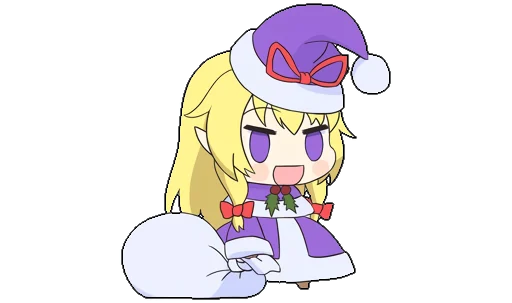 🎄 Стикер «Touhou Padoru Chibi Characters» для Telegram