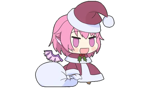 🎄 Стикер «Touhou Padoru Chibi Characters» для Telegram