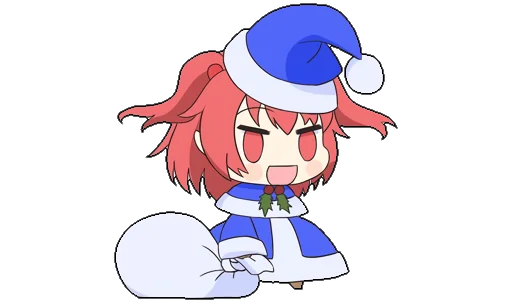 🎄 Стикер «Touhou Padoru Chibi Characters» для Telegram