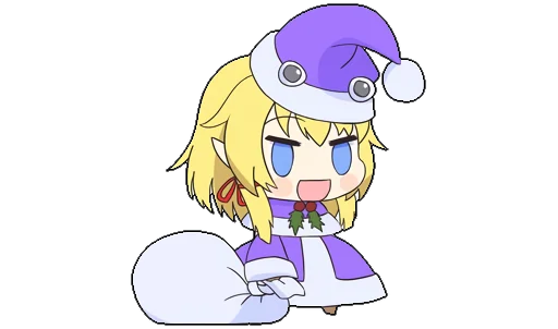 🎄 Стикер «Touhou Padoru Chibi Characters» для Telegram