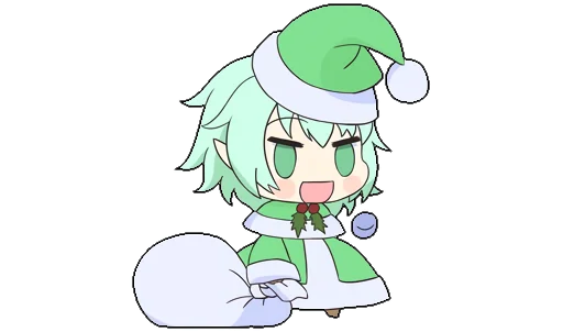🎄 Стикер «Touhou Padoru Chibi Characters» для Telegram