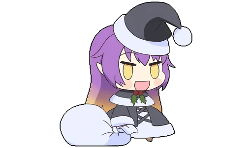🎄 Стикер «Touhou Padoru Chibi Characters» для Telegram