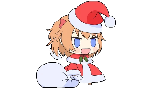 🎄 Стикер «Touhou Padoru Chibi Characters» для Telegram