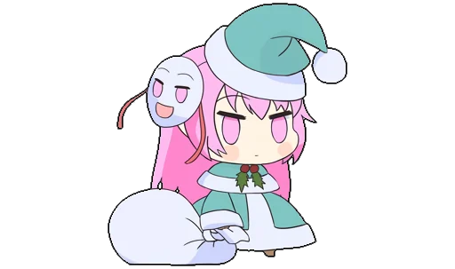 🎄 Стикер «Touhou Padoru Chibi Characters» для Telegram