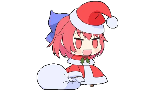🎄 Стикер «Touhou Padoru Chibi Characters» для Telegram