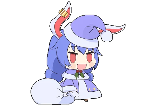 🎄 Стикер «Touhou Padoru Chibi Characters» для Telegram