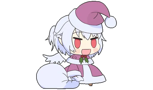 🎄 Стикер «Touhou Padoru Chibi Characters» для Telegram