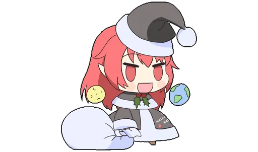 🎄 Стикер «Touhou Padoru Chibi Characters» для Telegram