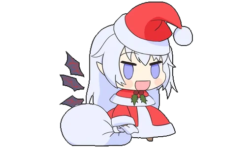 🎄 Стикер «Touhou Padoru Chibi Characters» для Telegram