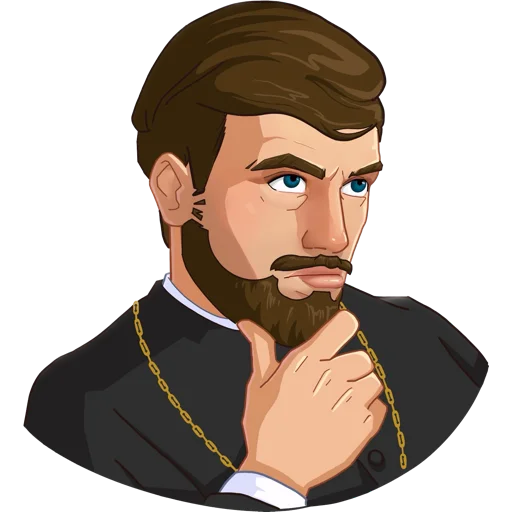 🤔 Стикер «padre kost» для Telegram