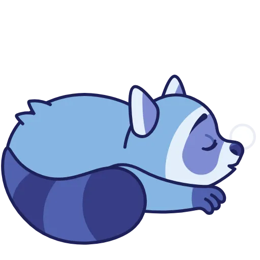 😴 Стикер «Енот» для Telegram