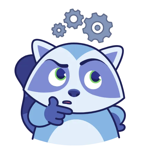 🤔 Стикер «Енот» для Telegram