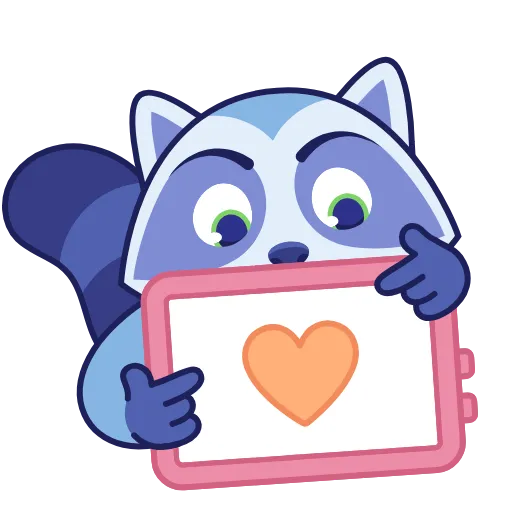 📺 Стикер «Енот» для Telegram