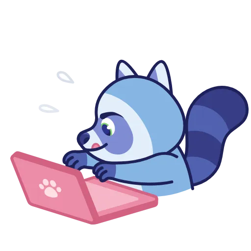💻 Стикер «Енот» для Telegram
