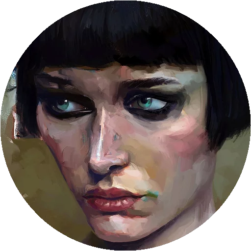 😔 Стикер «Painted Girls» для Telegram