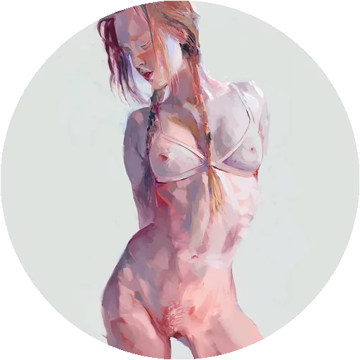 😝 Стикер «Painted Girls» для Telegram