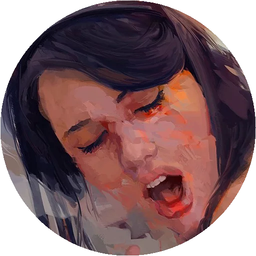 😀 Стикер «Painted Girls» для Telegram