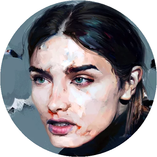 😃 Стикер «Painted Girls» для Telegram