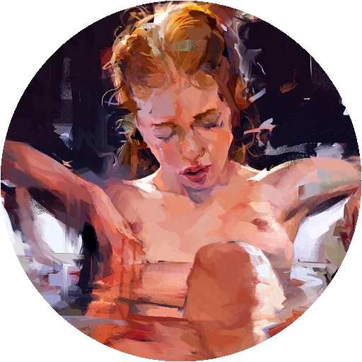 😀 Стикер «Painted Girls» для Telegram
