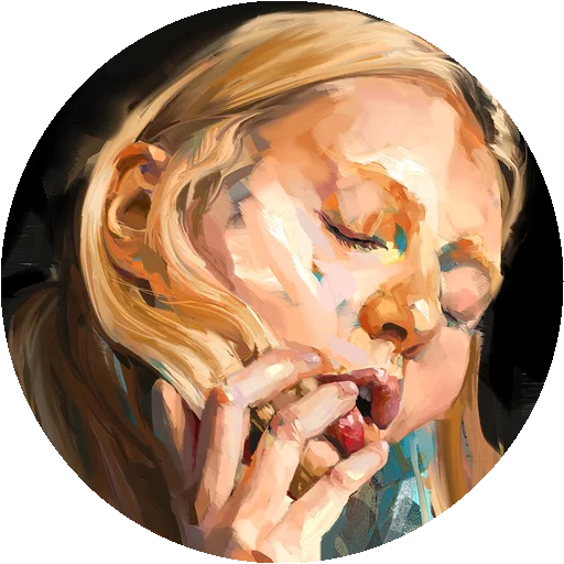 😀 Стикер «Painted Girls» для Telegram