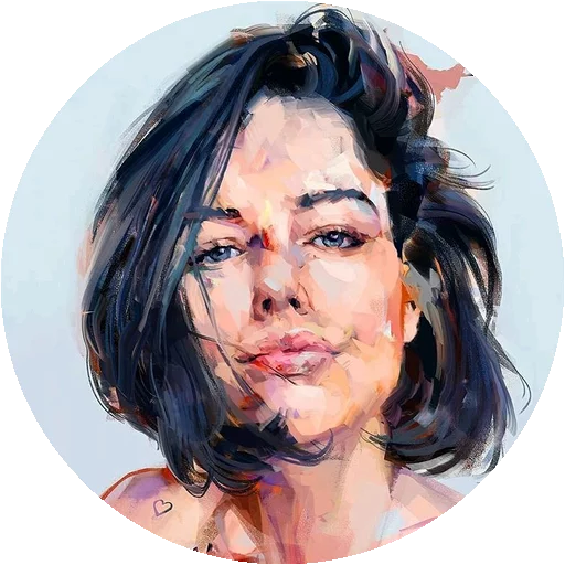 😀 Стикер «Painted Girls» для Telegram