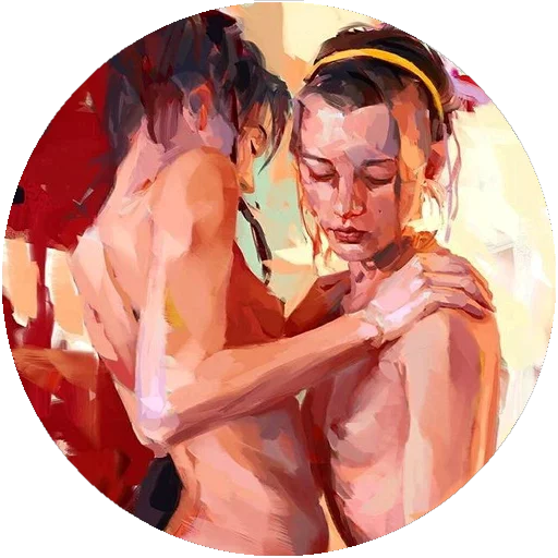 😊 Стикер «Painted Girls» для Telegram