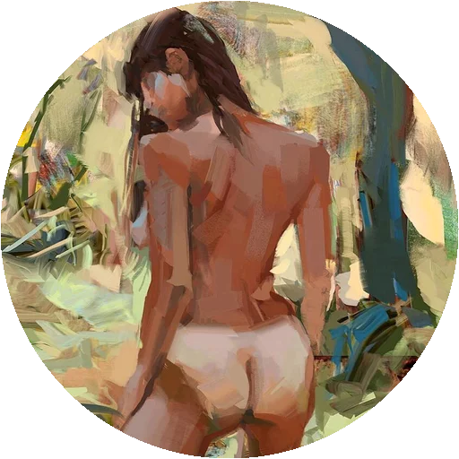 😀 Стикер «Painted Girls» для Telegram