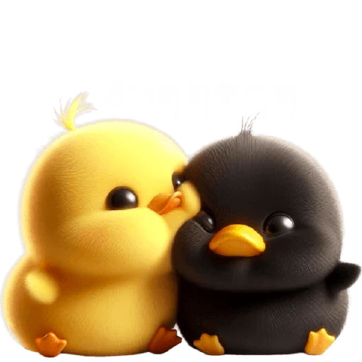 😘 Стикер «Парные утятки» для Telegram