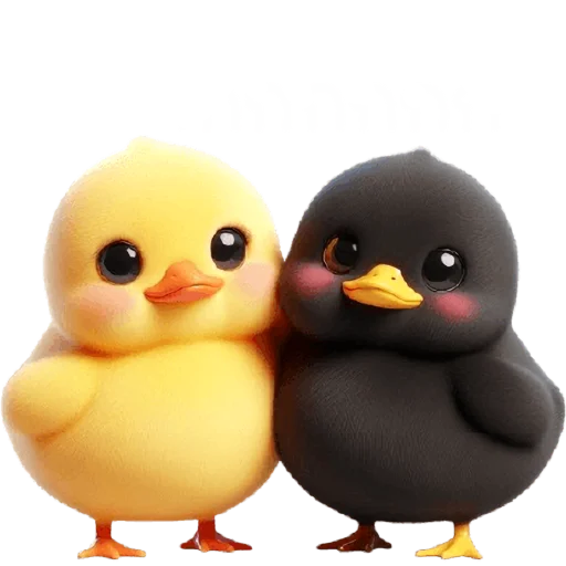 ☺️ Стикер «Парные утятки» для Telegram