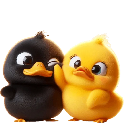 ☺️ Стикер «Парные утятки» для Telegram