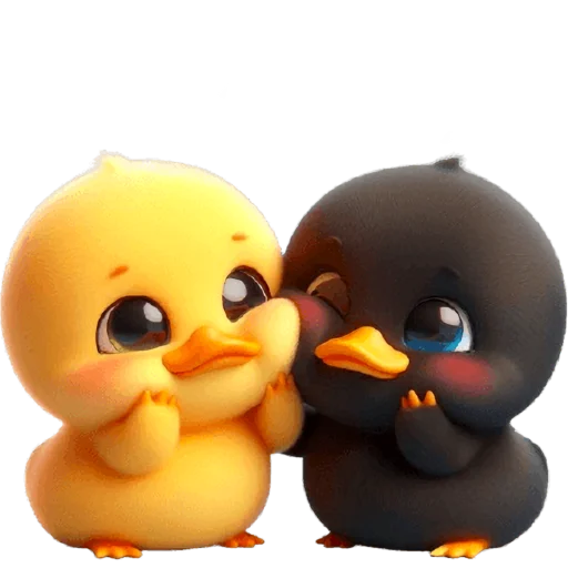 ☺️ Стикер «Парные утятки» для Telegram