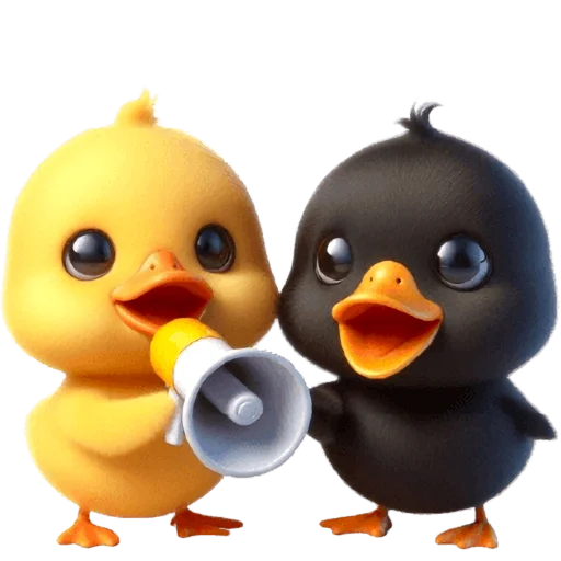 🗣 Стикер «Парные утятки» для Telegram