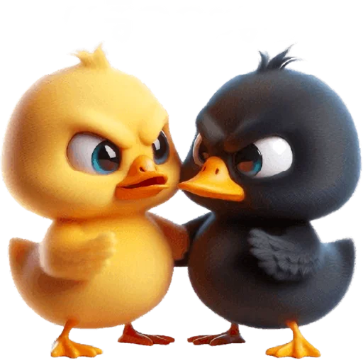 😤 Стикер «Парные утятки» для Telegram