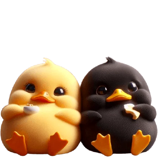 🥞 Стикер «Парные утятки» для Telegram