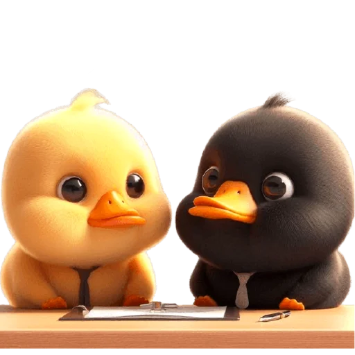 🤨 Стикер «Парные утятки» для Telegram