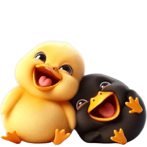 🤣 Стикер «Парные утятки» для Telegram