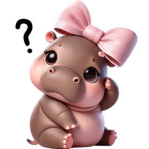 🤨 Стикер «Парная бегемотка» для Telegram