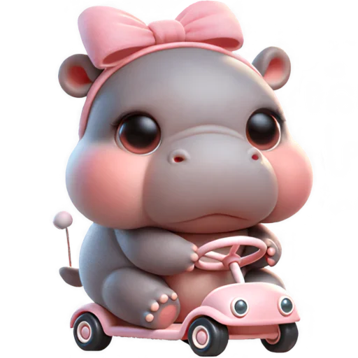 🚗 Стикер «Парная бегемотка» для Telegram