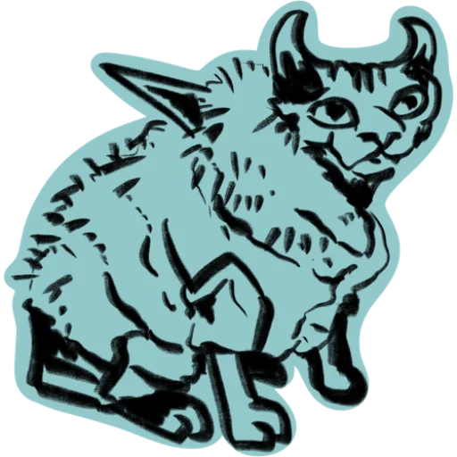 😈 Стикер «Mad cats» для Telegram
