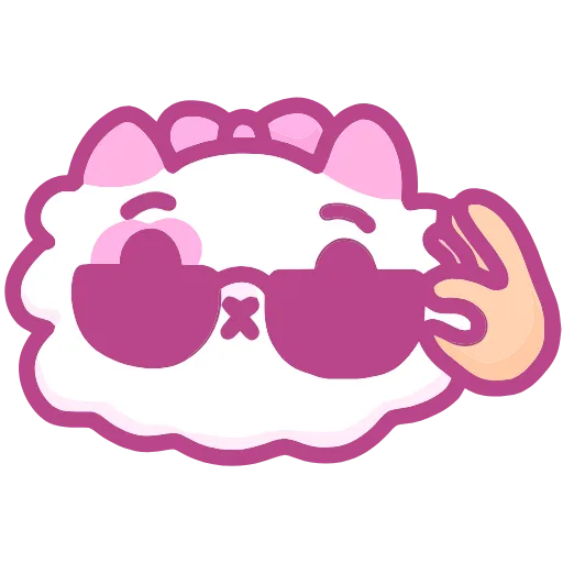 😎 Эмодзи «Кошечка Смешнявка» для Telegram