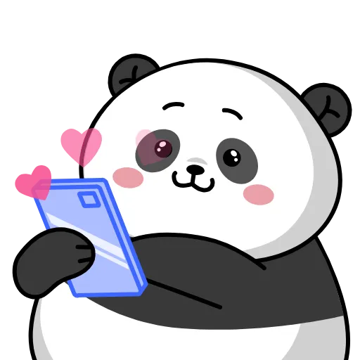 ❤️ Стикер «Панда Ок» для Telegram