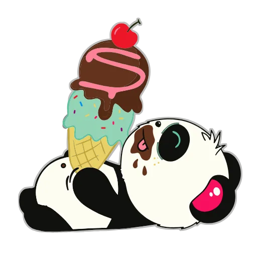 🍦 Эмодзи «Пандочка» для Telegram