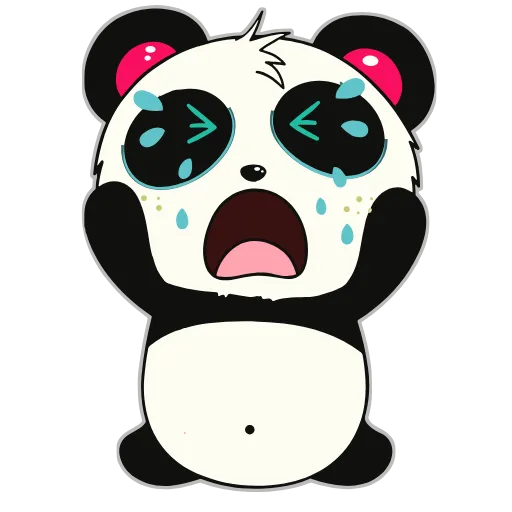 😭 Эмодзи «Пандочка» для Telegram