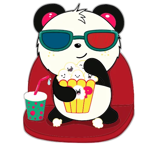 🍿 Эмодзи «Пандочка» для Telegram